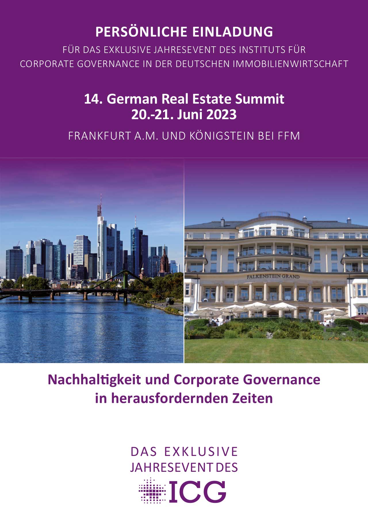14. German Real Estate Summit - Save the date